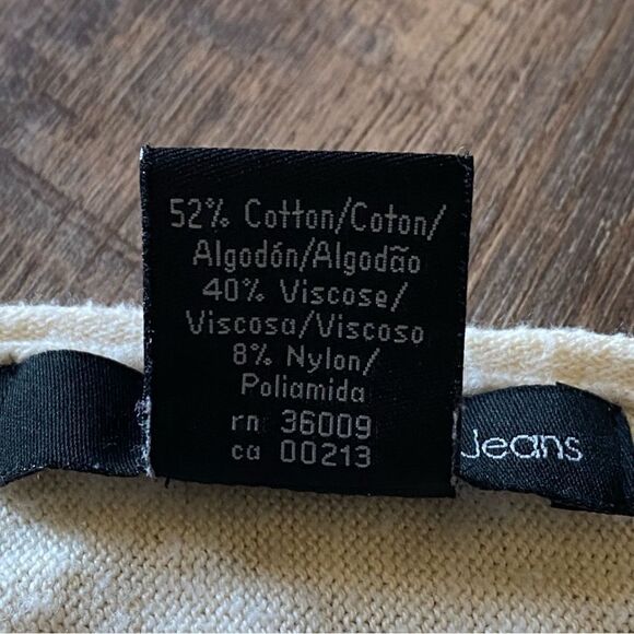 Calvin Klein Tunic Dress Dolman Sleeve Animal Print Beaded Large - Picture 10 of 13